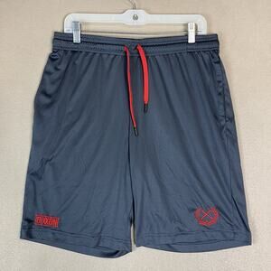 Dixxon Flannel Co Short Mens M Gray Athletic Elastic Waist Stretch Linerless